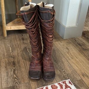Freebird Distressed Brown Sole Boots
